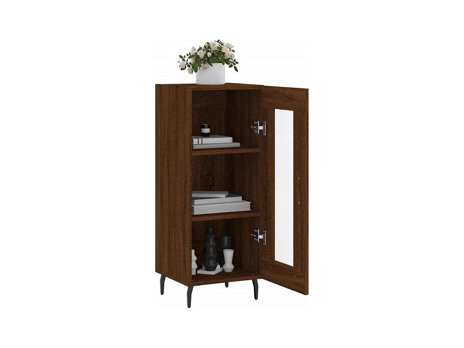 Buffet | Bahut | Meuble de rangement Chêne marron 34,5x34x90 cm Bois d'ingénierie