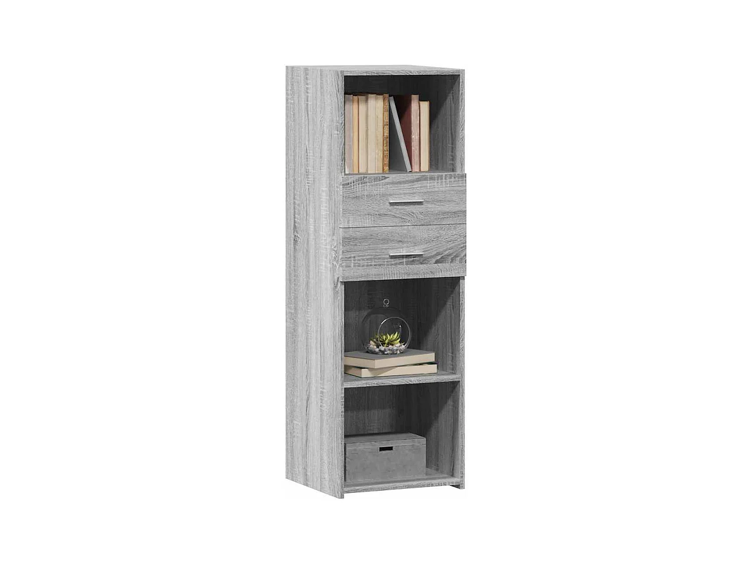 Buffet | Bahut | Meuble de rangement haut sonoma gris 40x42,5x124 cm bois d'ingénierie