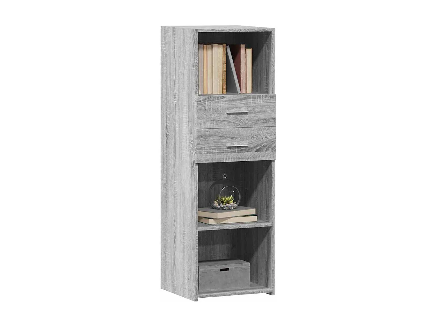 Buffet | Bahut | Meuble de rangement haut sonoma gris 40x42,5x124 cm bois d'ingénierie