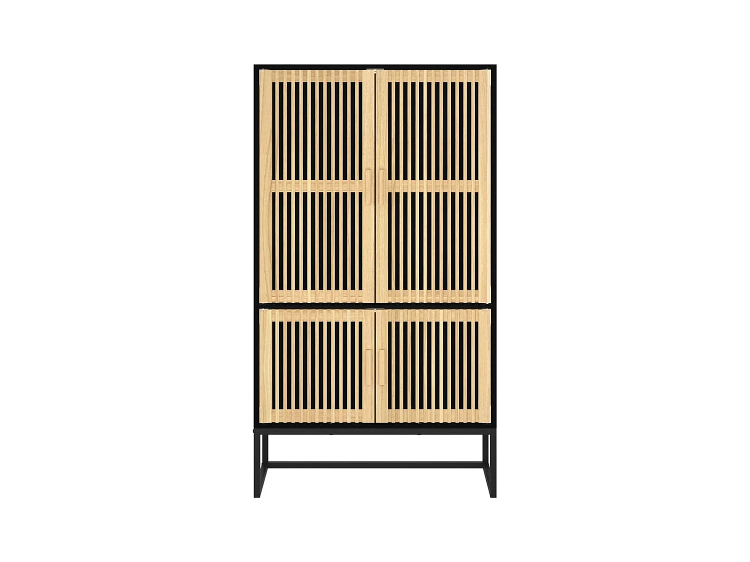 Buffet | Bahut | Meuble de rangement haut noir 70x35x125 cm bois d'ingénierie