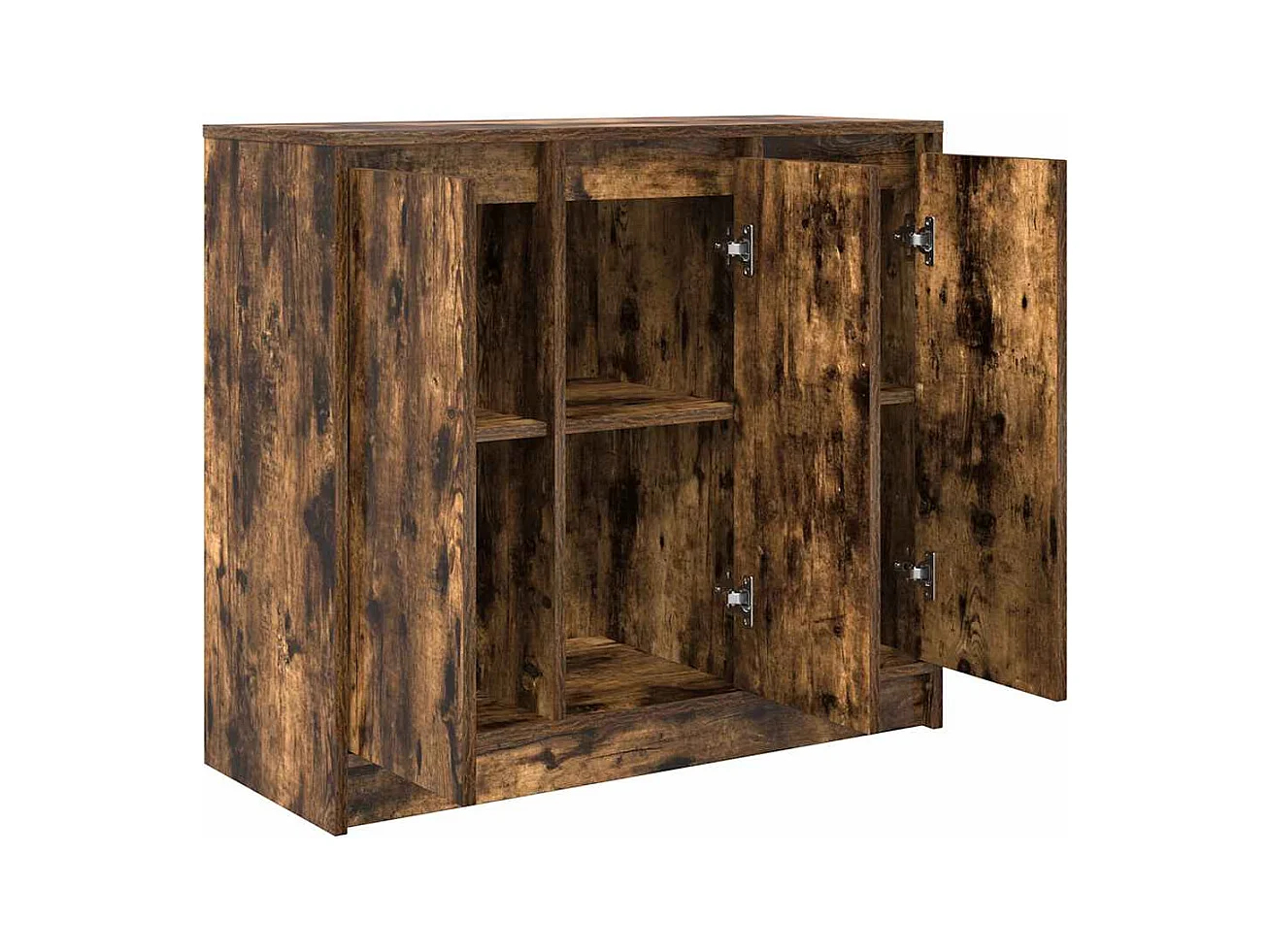 Buffet | Bahut | Meuble de rangement chêne fumé 85x34x76 cm bois d'ingénierie