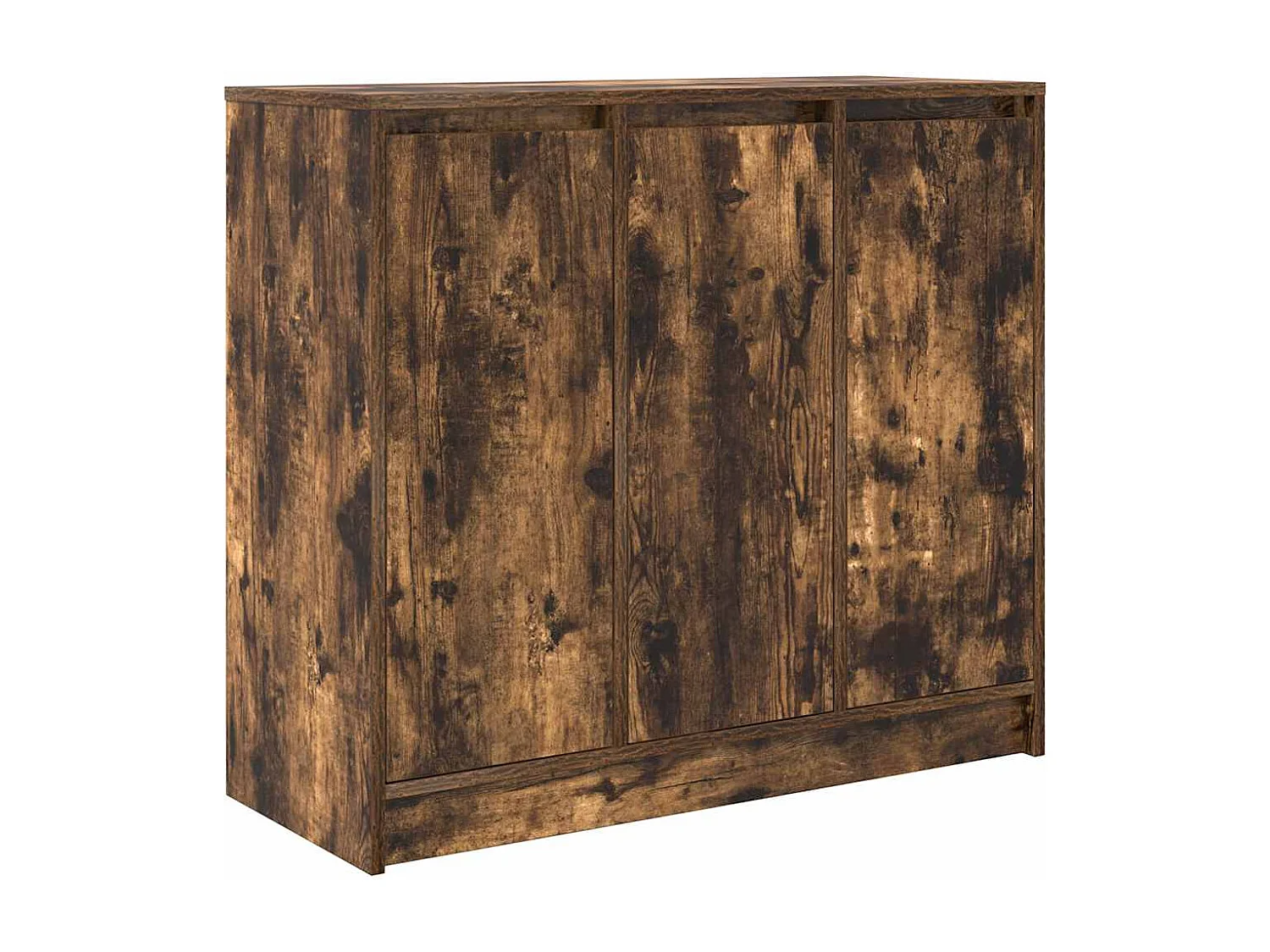 Buffet | Bahut | Meuble de rangement chêne fumé 85x34x76 cm bois d'ingénierie