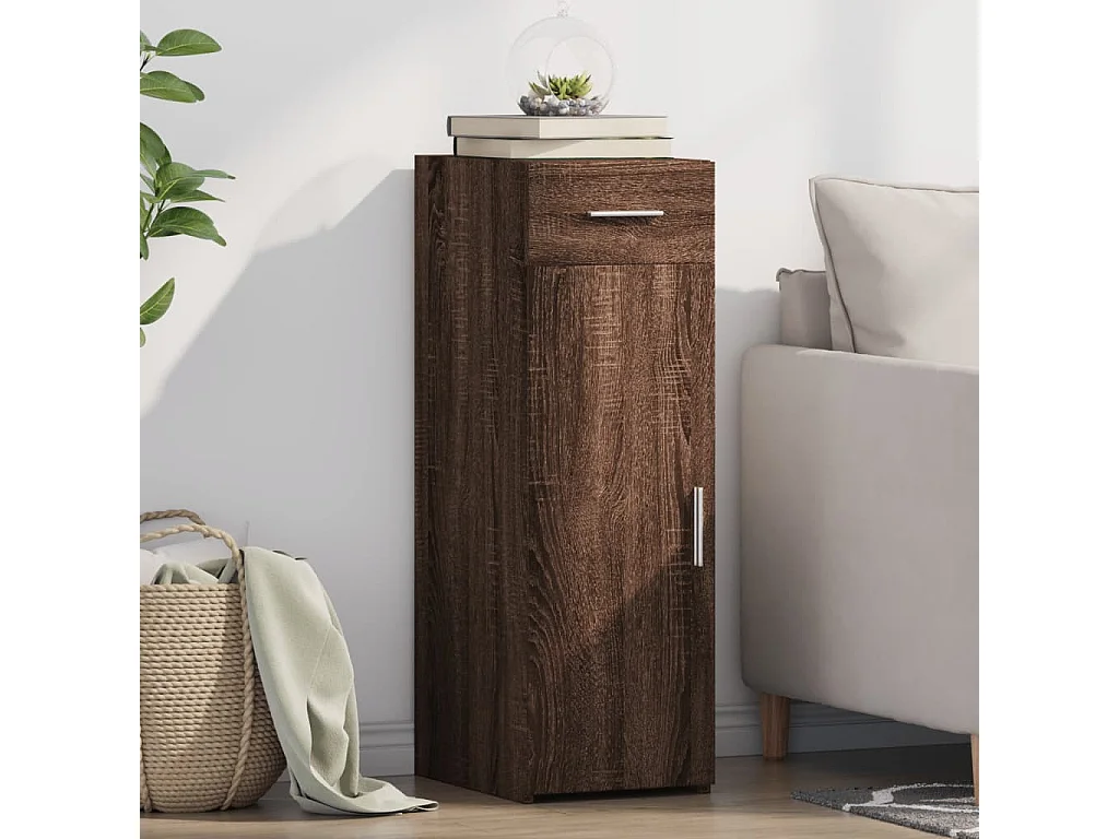 Buffet | Bahut | Meuble de rangement chêne marron 30x42,5x93 cm bois d'ingénierie