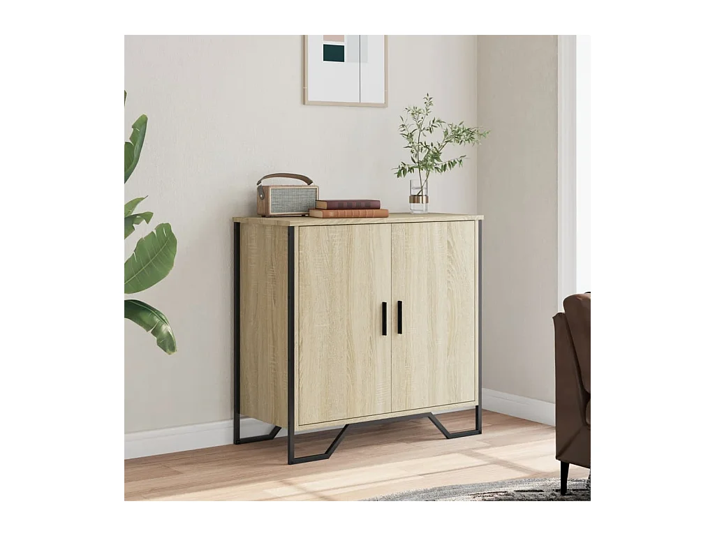 Credenza | Buffet | Armadio Rovere Sonoma 78x35,5x74,5 cm in Legno Multistrato