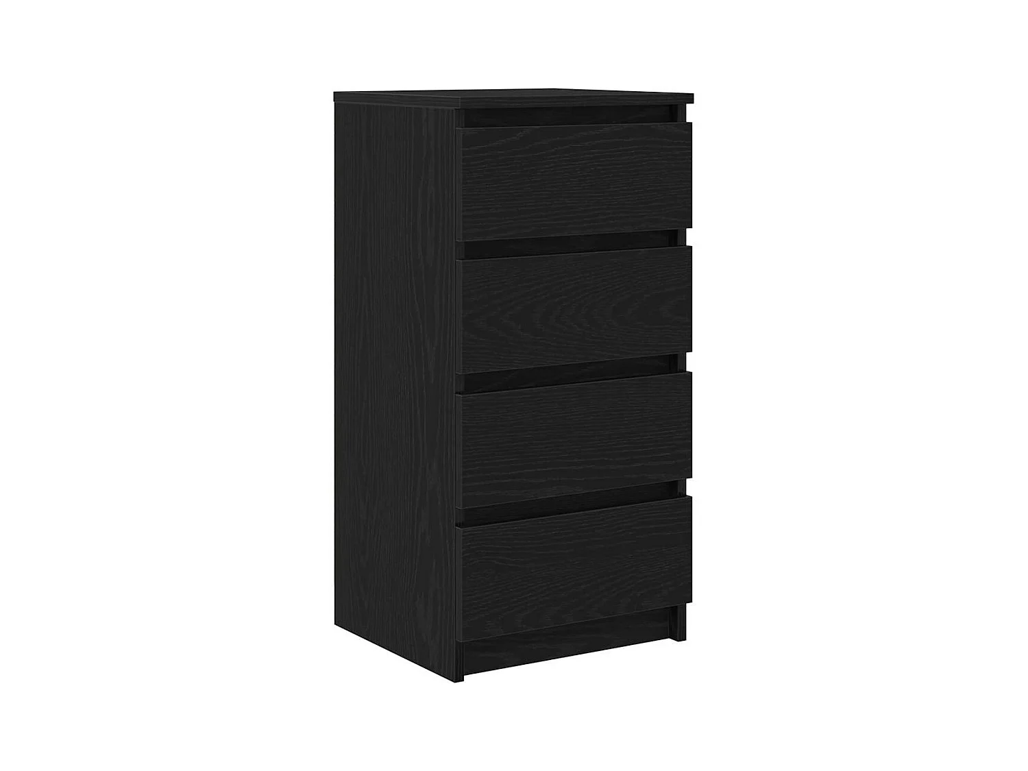 Buffet | Commode à tiroir | Meuble de rangement chêne noir 37,5x35x76 cm bois d'ingénierie