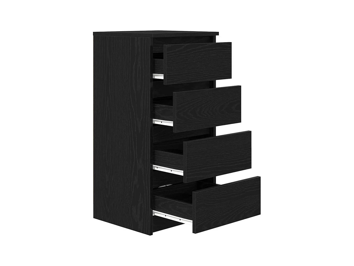 Buffet | Commode à tiroir | Meuble de rangement chêne noir 37,5x35x76 cm bois d'ingénierie