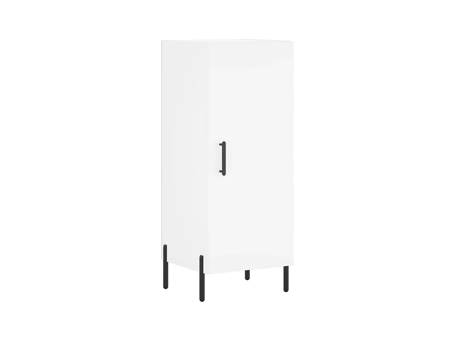 Buffet | Bahut | Meuble de rangement haut Blanc 34,5x34x180 cm Bois d'ingénierie