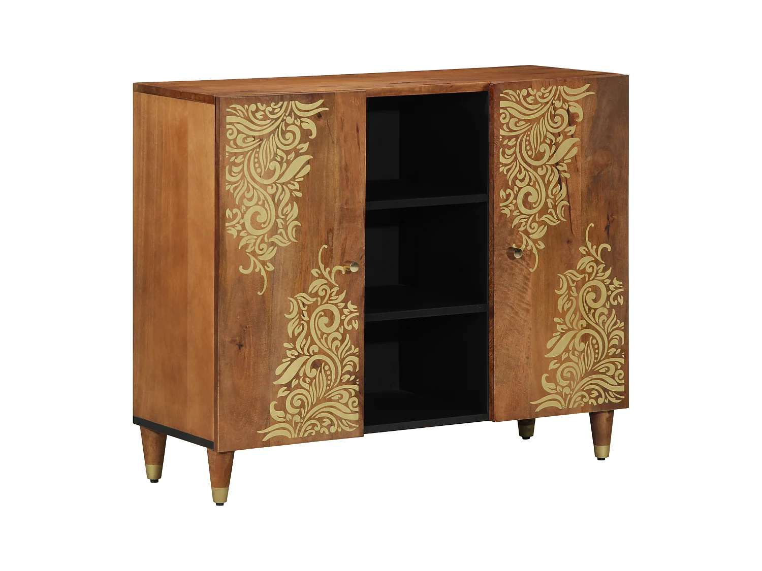 Sideboard | Credenza | Armadio 90x33x75 cm in legno massello di mango