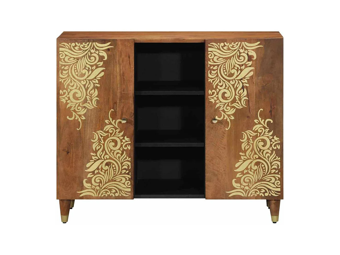 Sideboard | Credenza | Armadio 90x33x75 cm in legno massello di mango