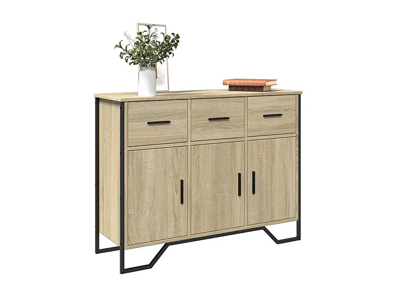 Buffet | Bahut | Meuble de rangement chêne sonoma 97x32,5x74,5 cm bois d'ingénierie