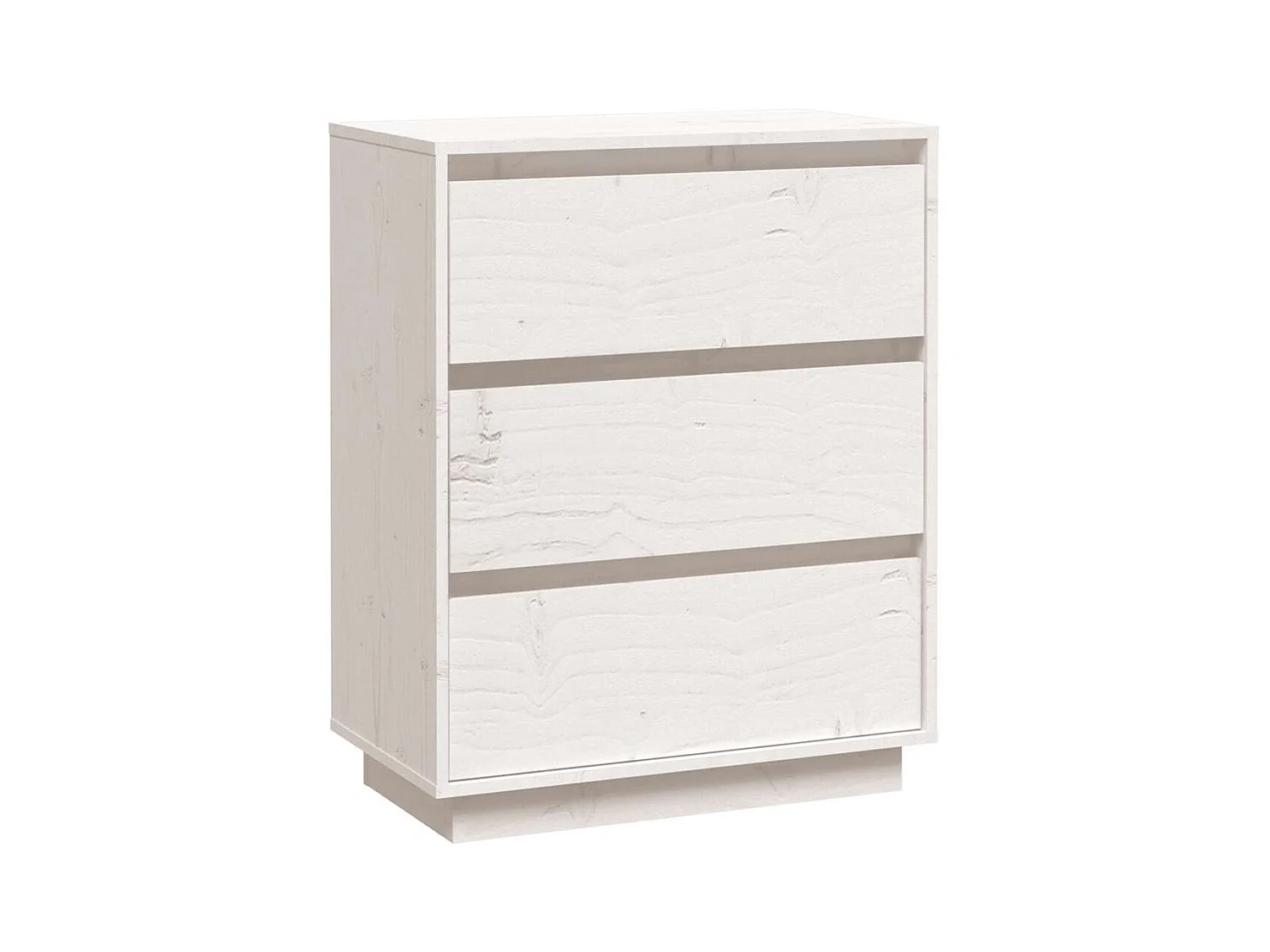 Buffet | Bahut | Meuble de rangement Blanc 60x34x75 cm Bois massif de pin