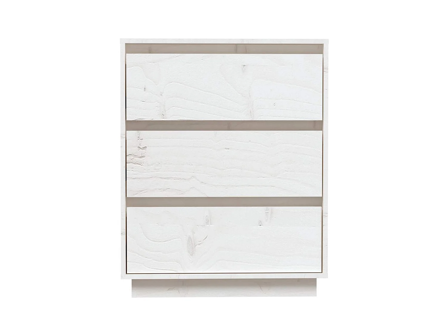 Buffet | Bahut | Meuble de rangement Blanc 60x34x75 cm Bois massif de pin