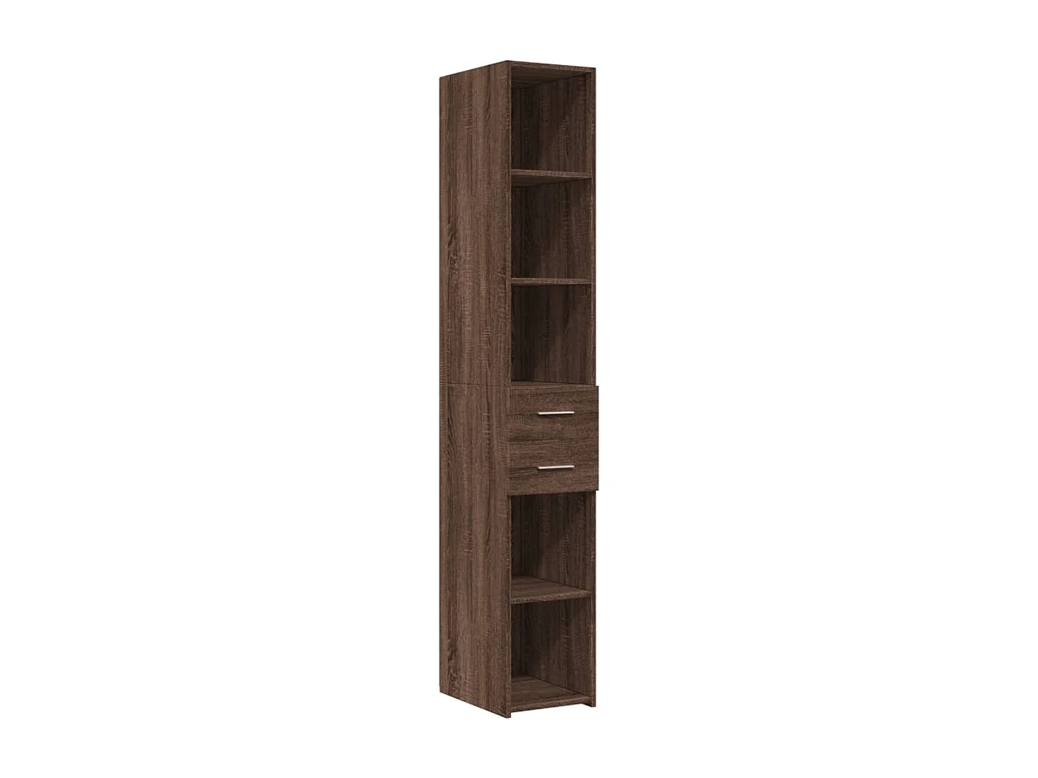 Buffet | Bahut | Meuble de rangement haut chêne marron 30x42,5x185 cm bois d'ingénierie