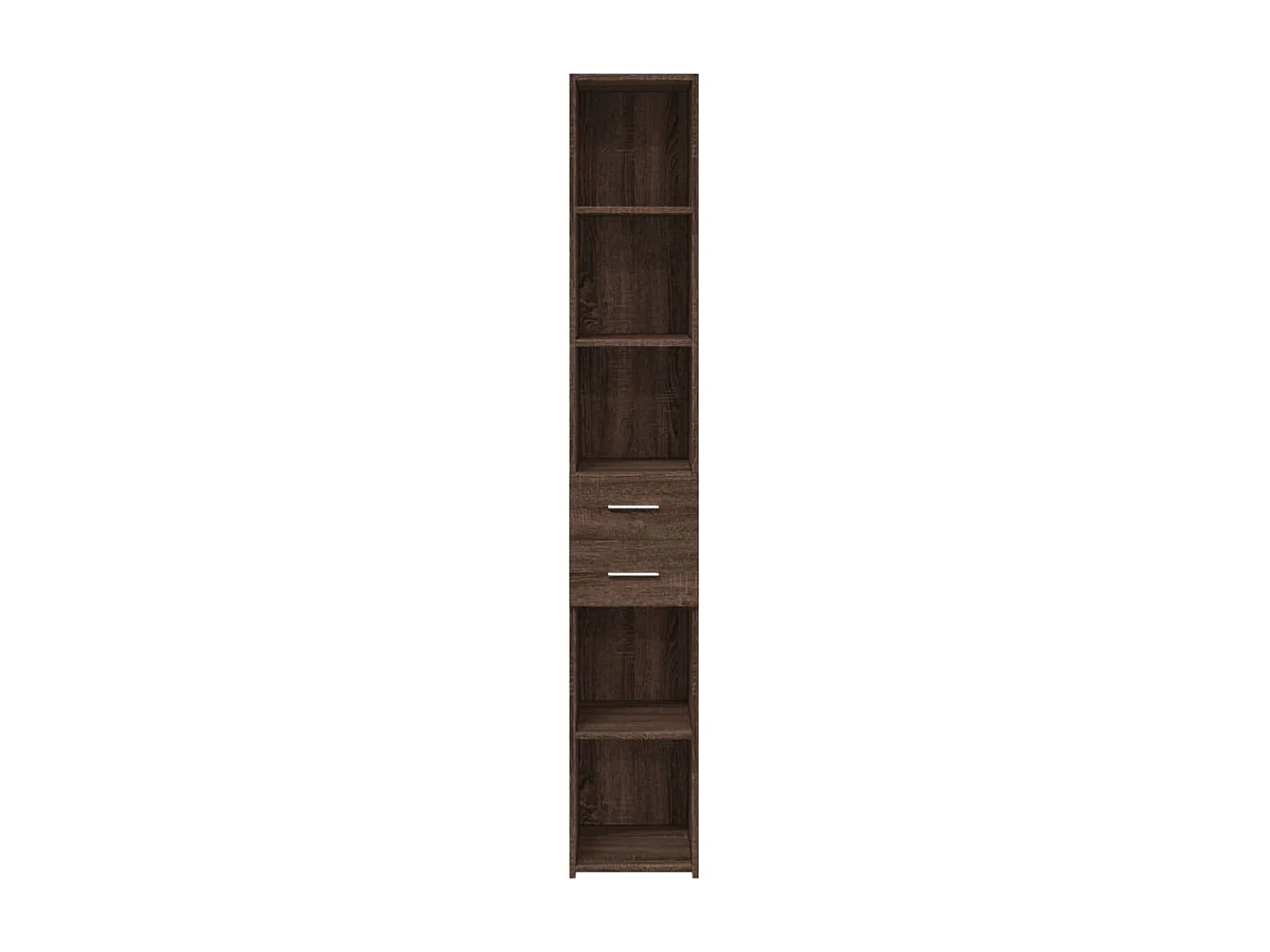 Buffet | Bahut | Meuble de rangement haut chêne marron 30x42,5x185 cm bois d'ingénierie