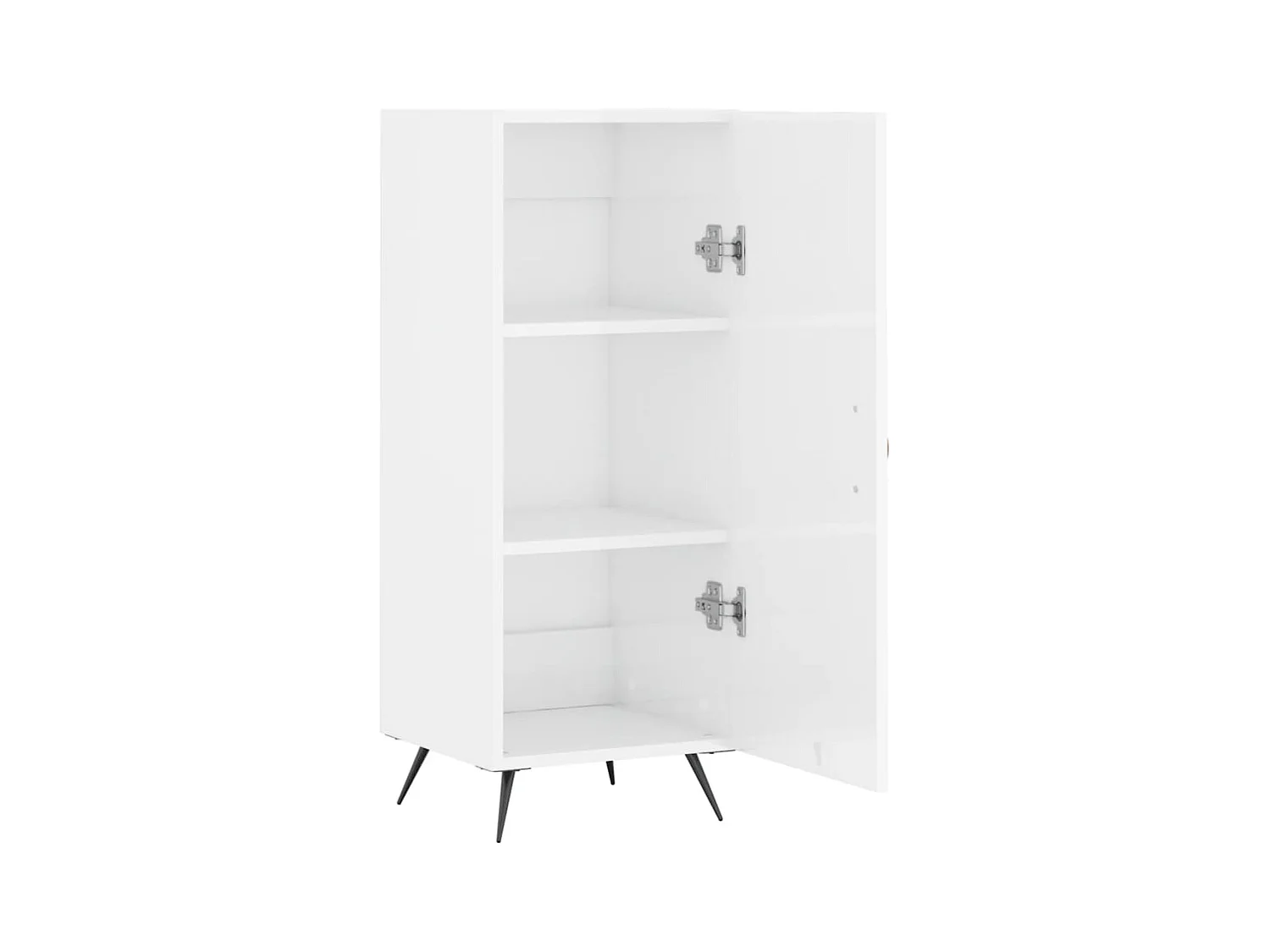 Buffet | Bahut | Meuble de rangement Blanc brillant 34,5x34x90 cm Bois d'ingénierie