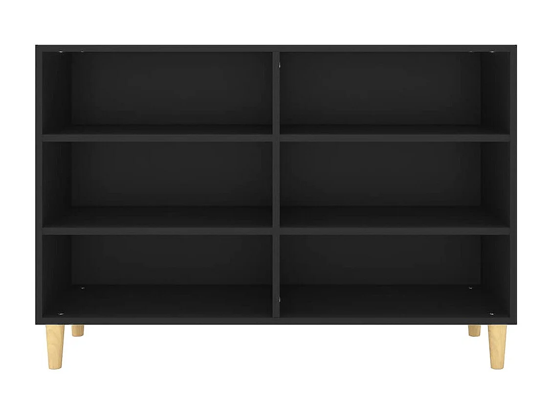 Buffet | Bahut | Meuble de rangement noir 103,5x35x70 cm bois d'ingénierie