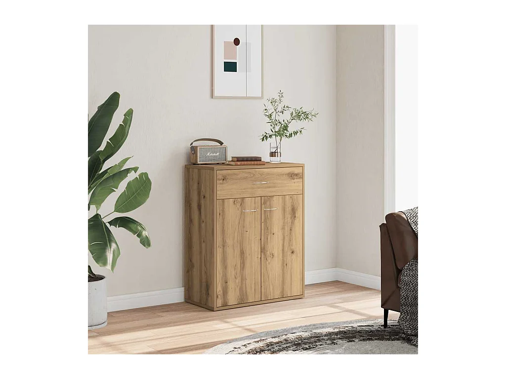 Credenza | Buffet | Armadio Rovere Artigianale 60x30x75 cm in Legno Multistrato