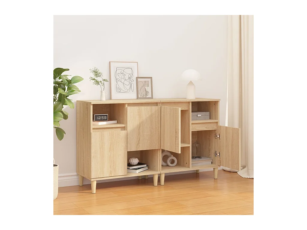 Credenze | Buffet | Armadi 2pz Rovere Sonoma 60x35x70 cm in Legno Multistrato