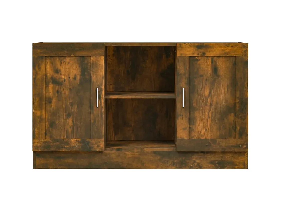 Credenza | Buffet | Armadio Rovere Fumo 120x30,5x70 cm in Legno Multistrato
