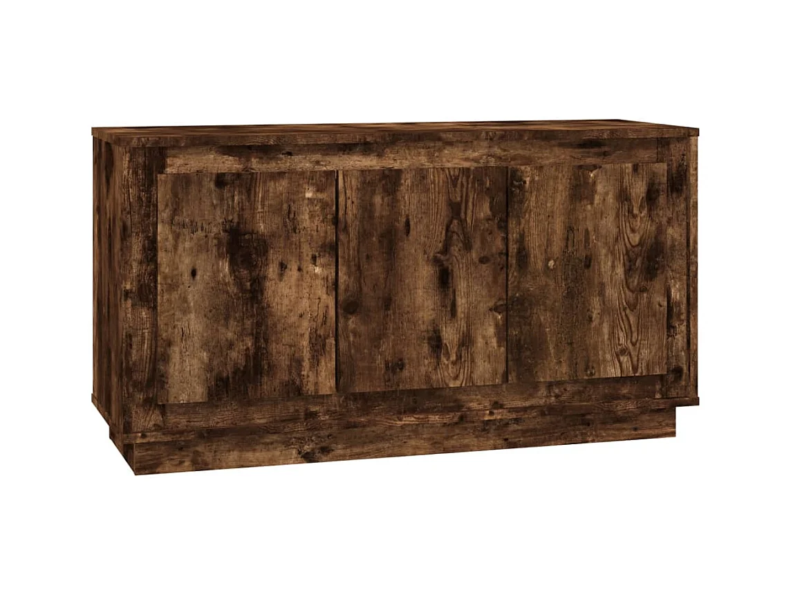 Buffet | Bahut | Meuble de rangement chêne fumé 102x35x55 cm bois d'ingénierie