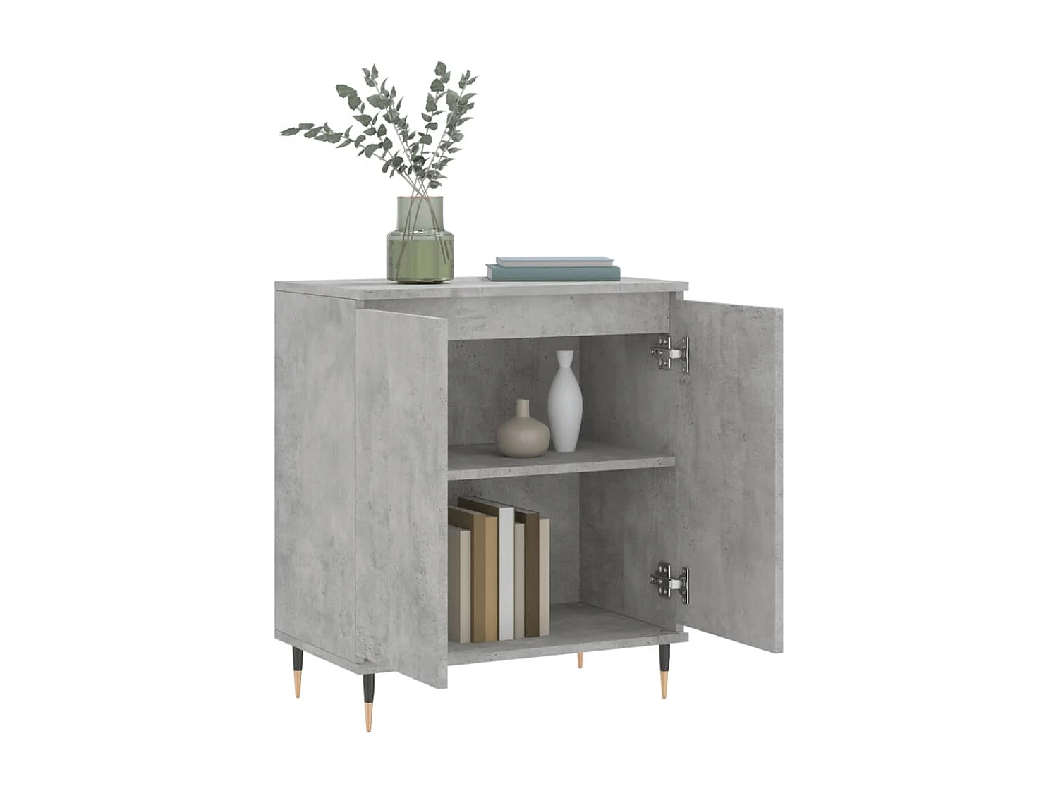 Buffet | Bahut | Meuble de rangement Gris béton 60x35x70 cm Bois d'ingénierie