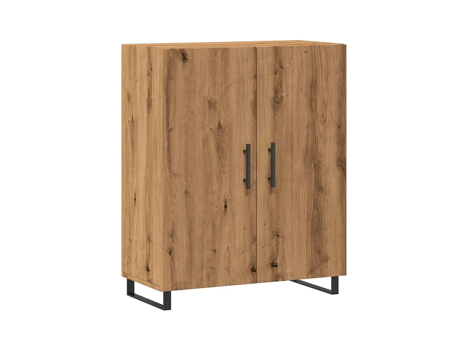 Buffet | Bahut | Meuble de rangement chêne artisanal 69,5x34x90 cm bois d'ingénierie