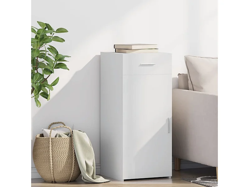 Buffet | Bahut | Meuble de rangement blanc 40x42,5x93 cm bois d'ingénierie