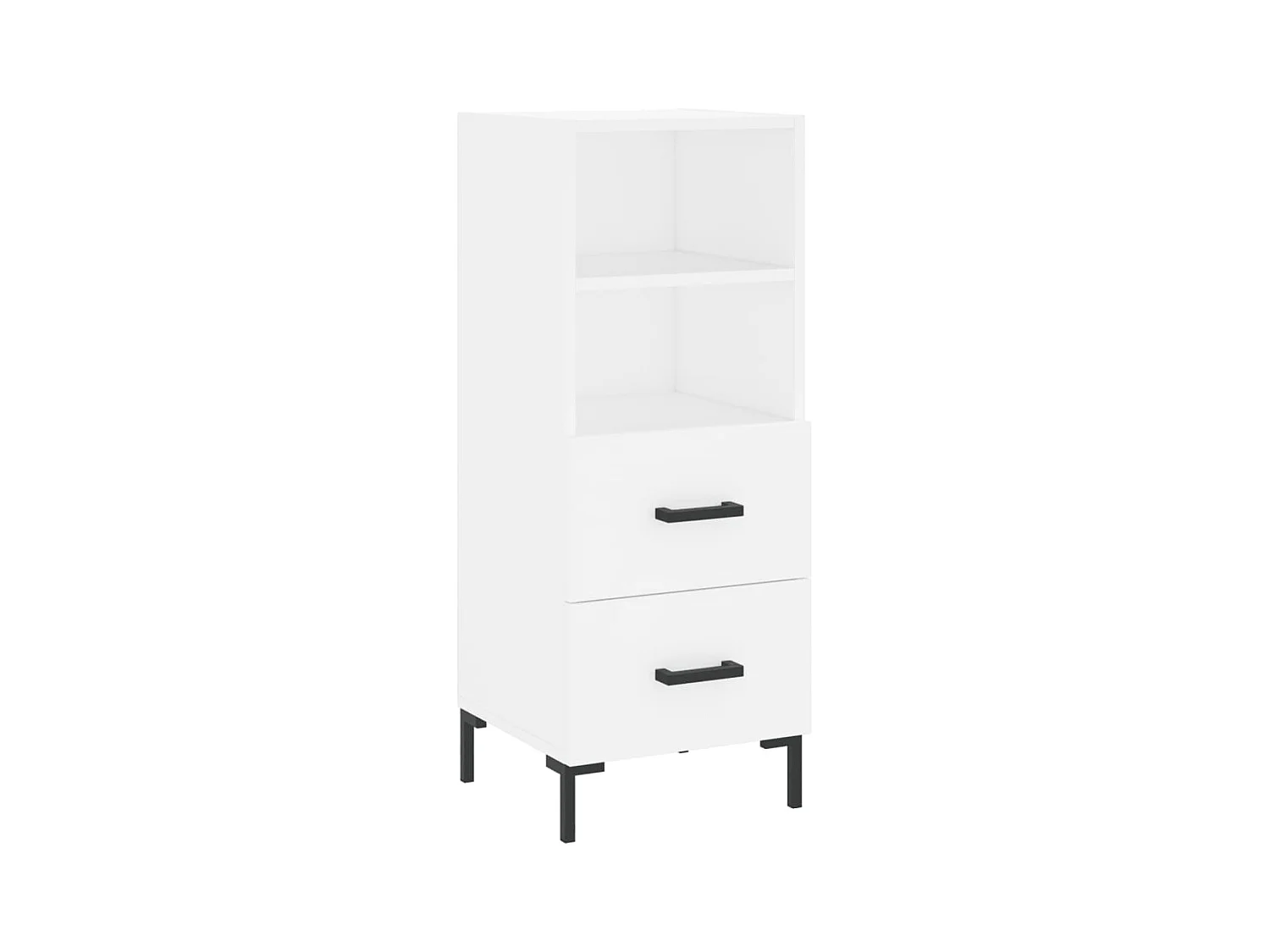 Buffet | Bahut | Meuble de rangement blanc 34,5x34x90 cm bois d'ingénierie