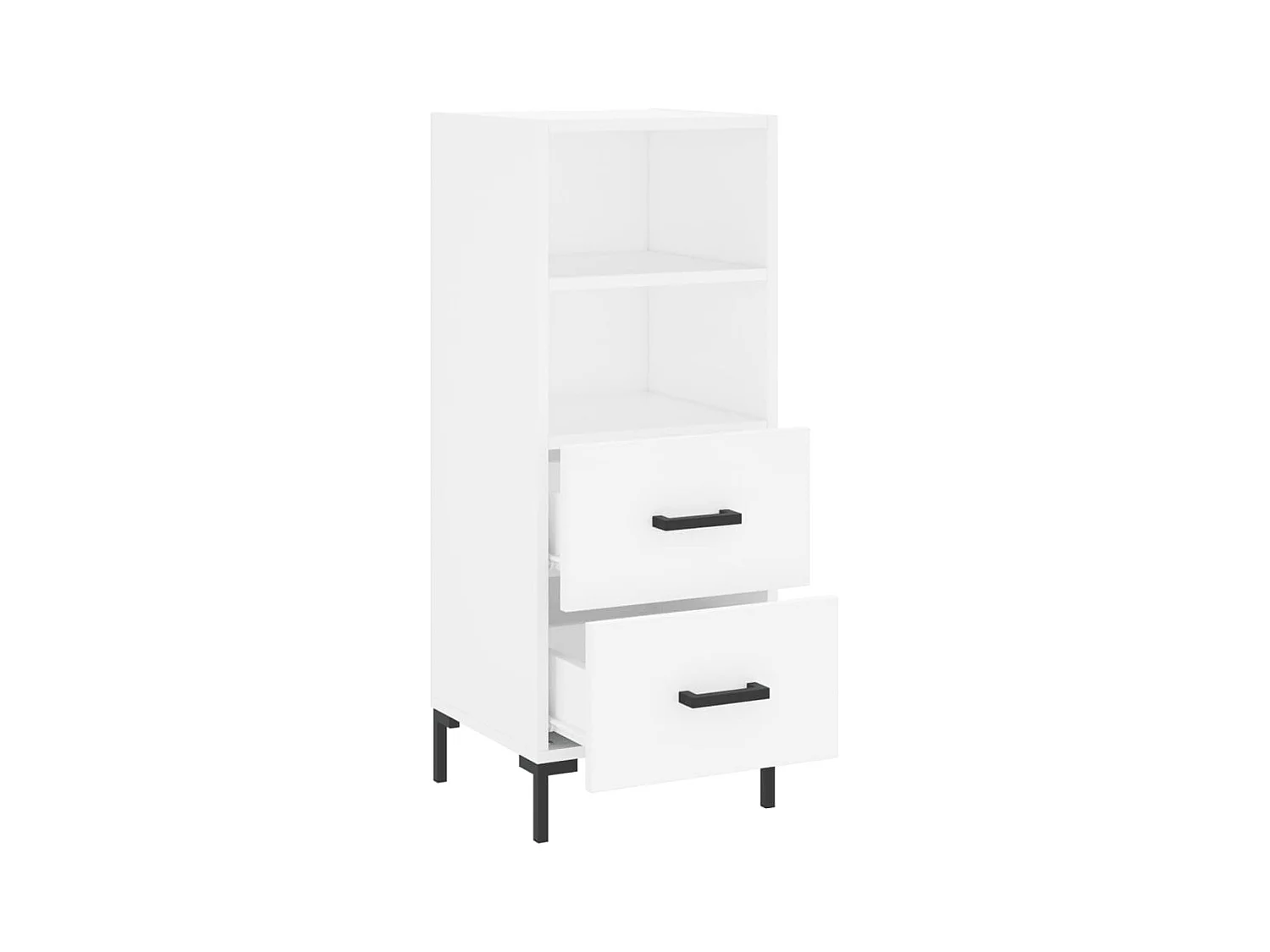 Buffet | Bahut | Meuble de rangement blanc 34,5x34x90 cm bois d'ingénierie
