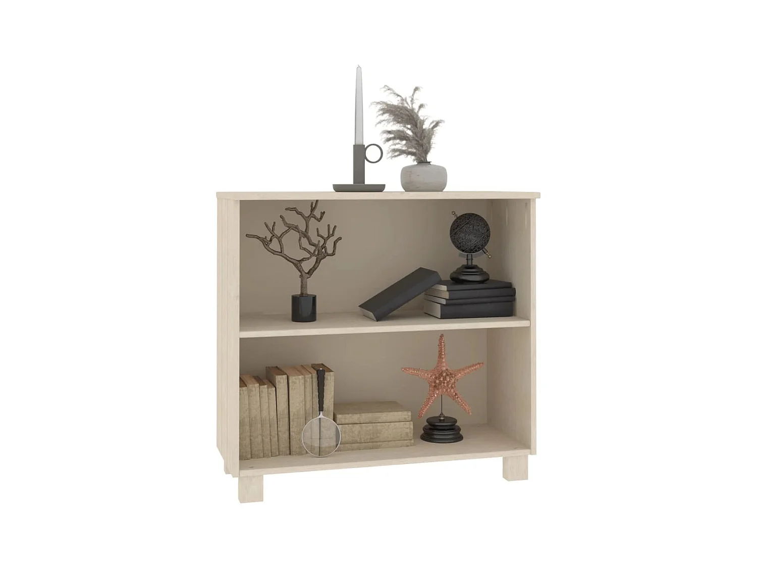 Buffet | Bahut | Meuble de rangement HAMAR Marron miel 85x35x80 cm Bois massif de pin