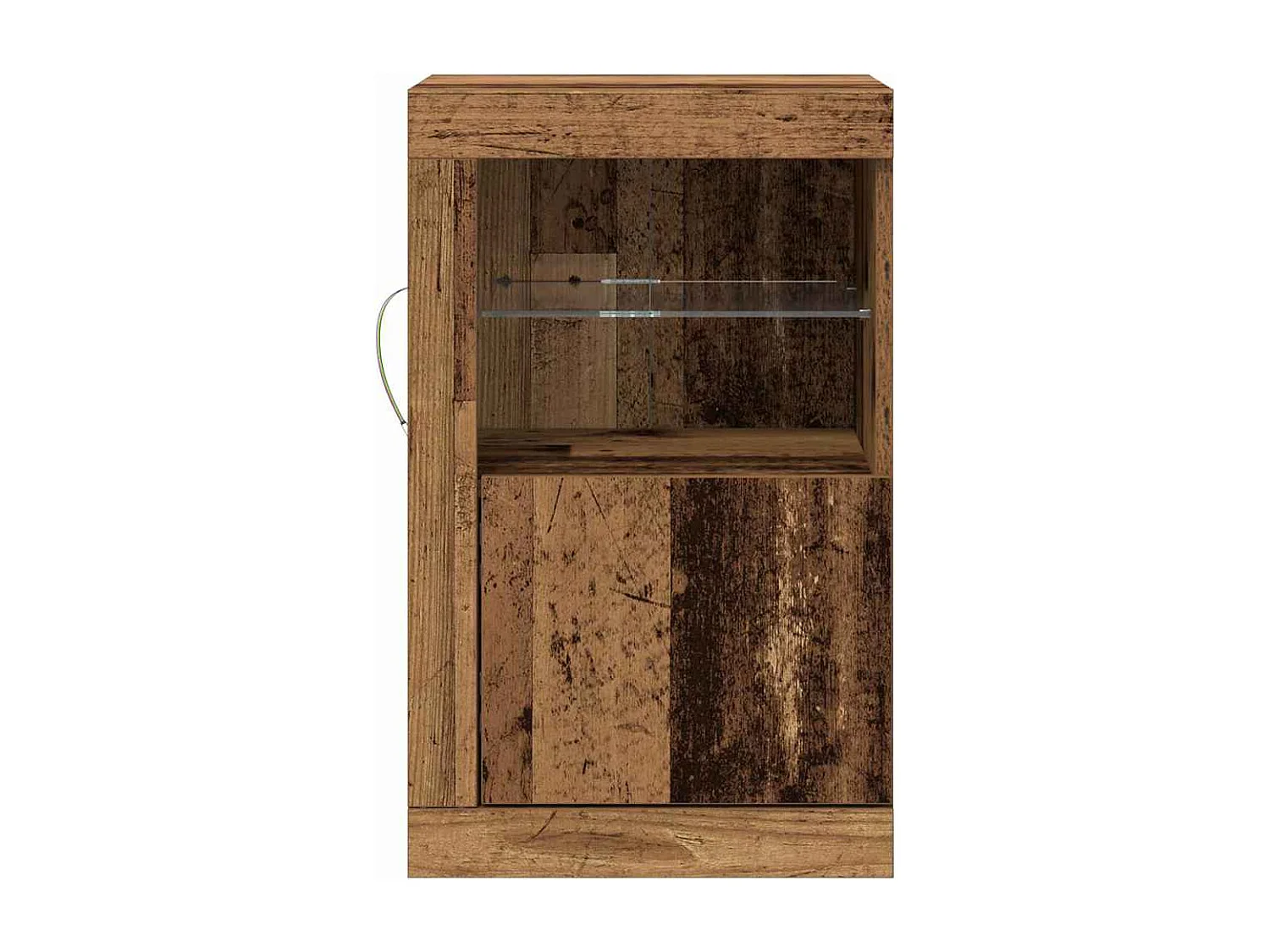 Buffet | Bahut | Meuble de rangement avec éclairage LED en bois ancien 41x37x67 cm