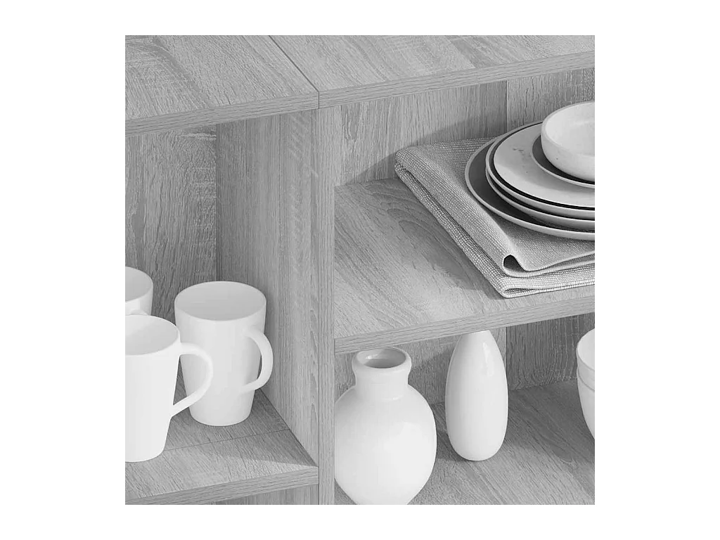 Buffet | Bahut | Meuble de rangement sonoma gris 120x30x75 cm bois d'ingénierie