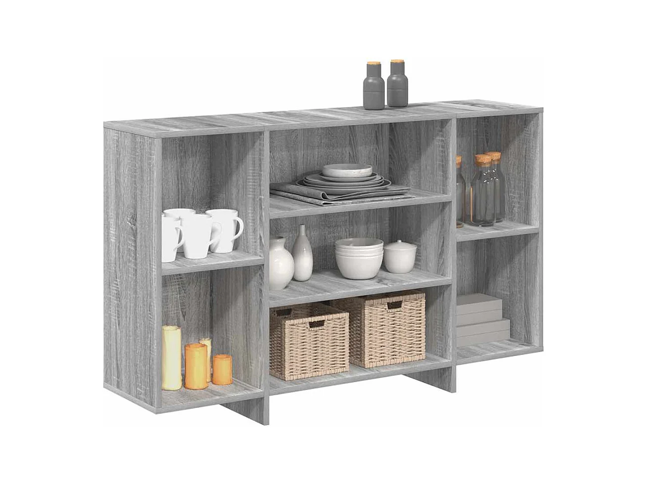 Buffet | Bahut | Meuble de rangement sonoma gris 120x30x75 cm bois d'ingénierie
