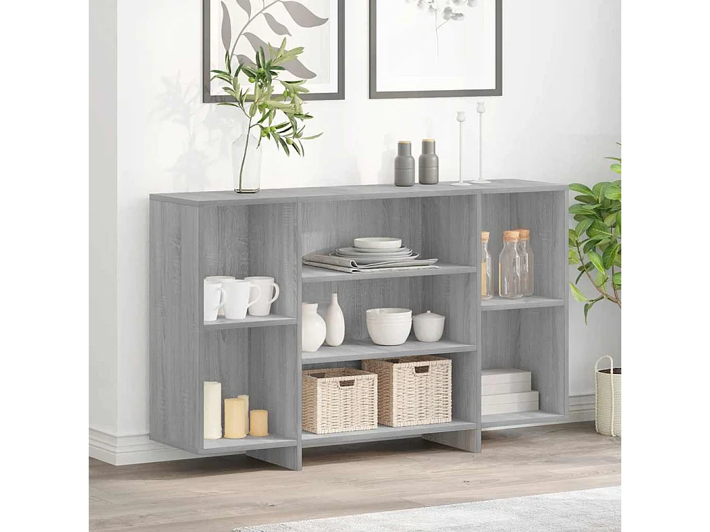 Buffet | Bahut | Meuble de rangement sonoma gris 120x30x75 cm bois d'ingénierie
