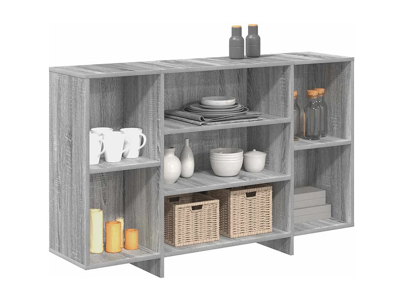 Buffet | Bahut | Meuble de rangement sonoma gris 120x30x75 cm bois d'ingénierie