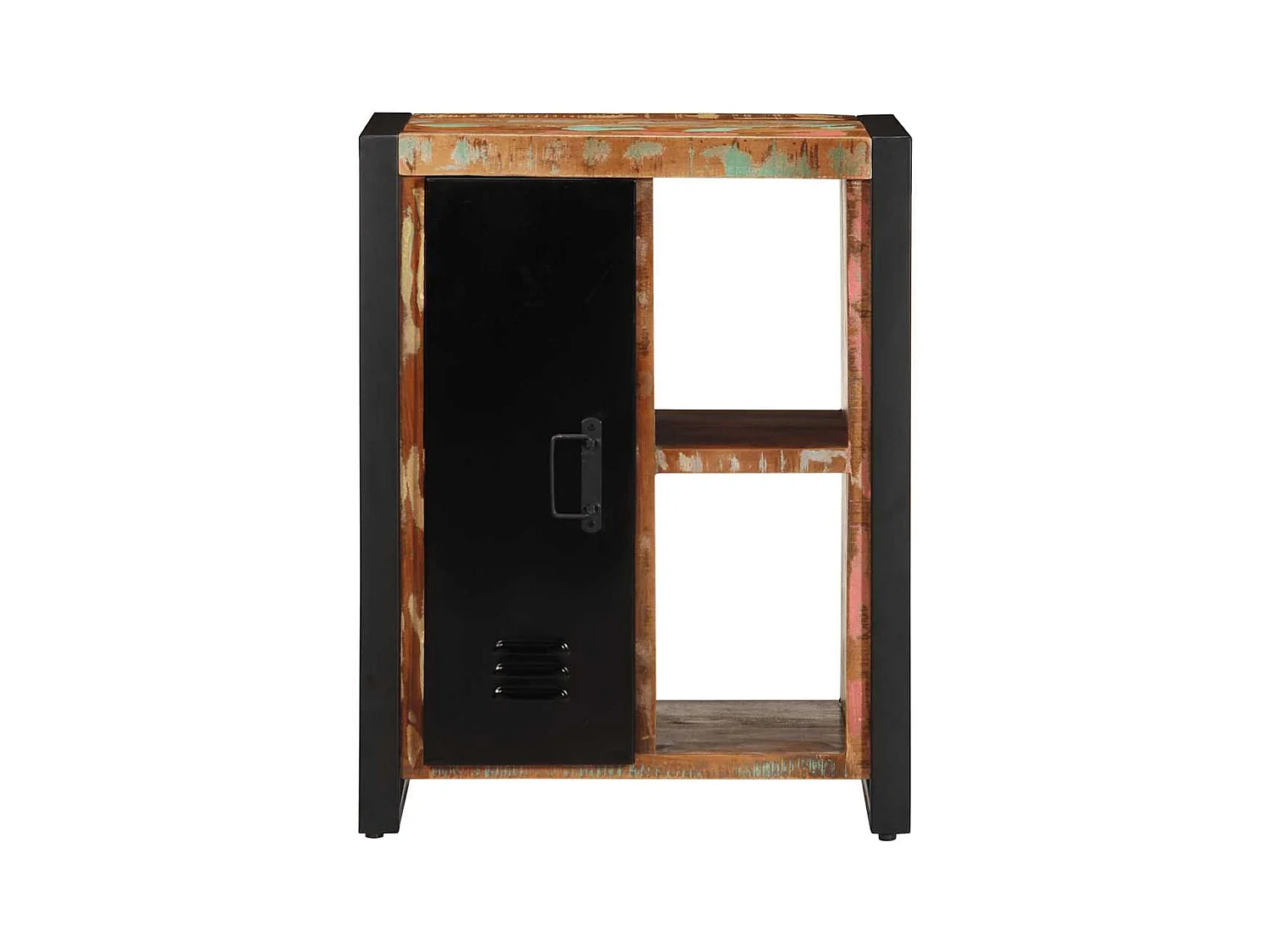 Buffet | Bahut | Meuble de rangement multicolore 55x35x70 cm bois massif récupération