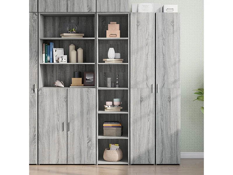 Buffet | Bahut | Meuble de rangement haut sonoma gris 40x41x185 cm bois d'ingénierie