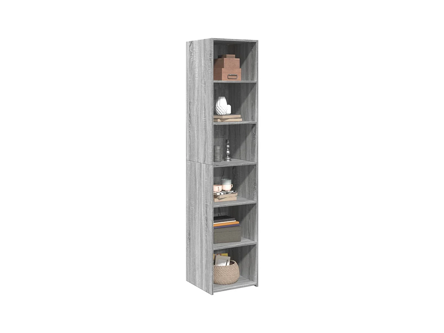 Buffet | Bahut | Meuble de rangement haut sonoma gris 40x41x185 cm bois d'ingénierie