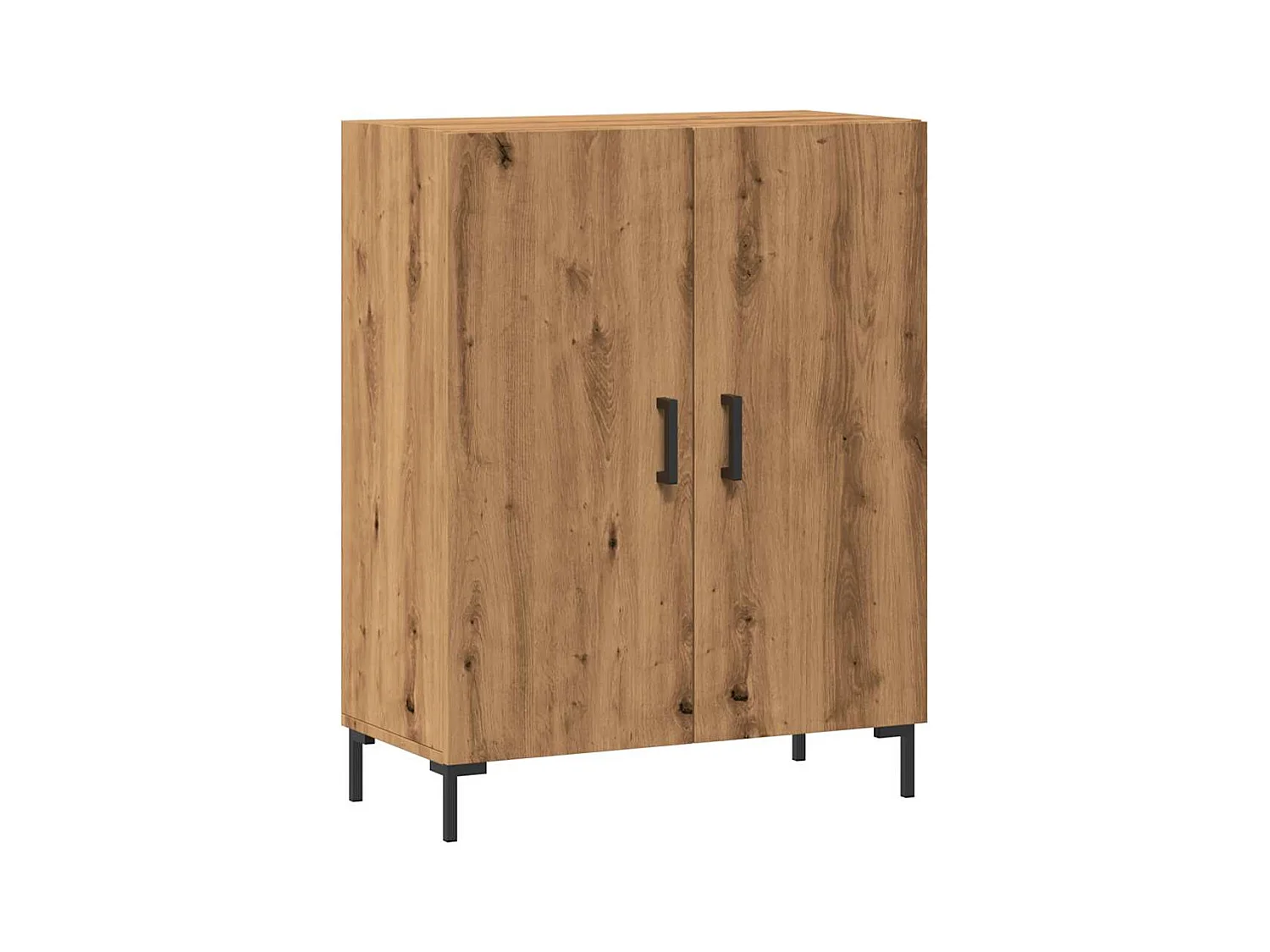 Buffet | Bahut | Meuble de rangement chêne artisanal 69,5x34x90 cm bois d'ingénierie