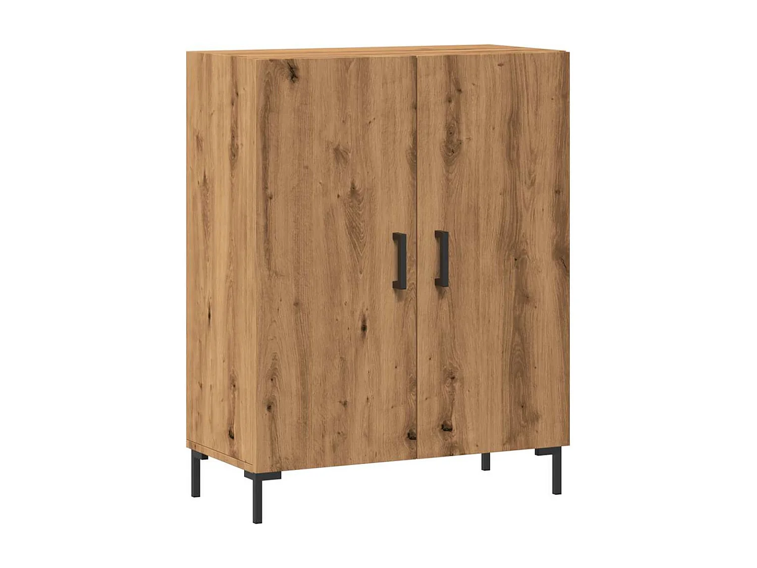 Buffet | Bahut | Meuble de rangement chêne artisanal 69,5x34x90 cm bois d'ingénierie