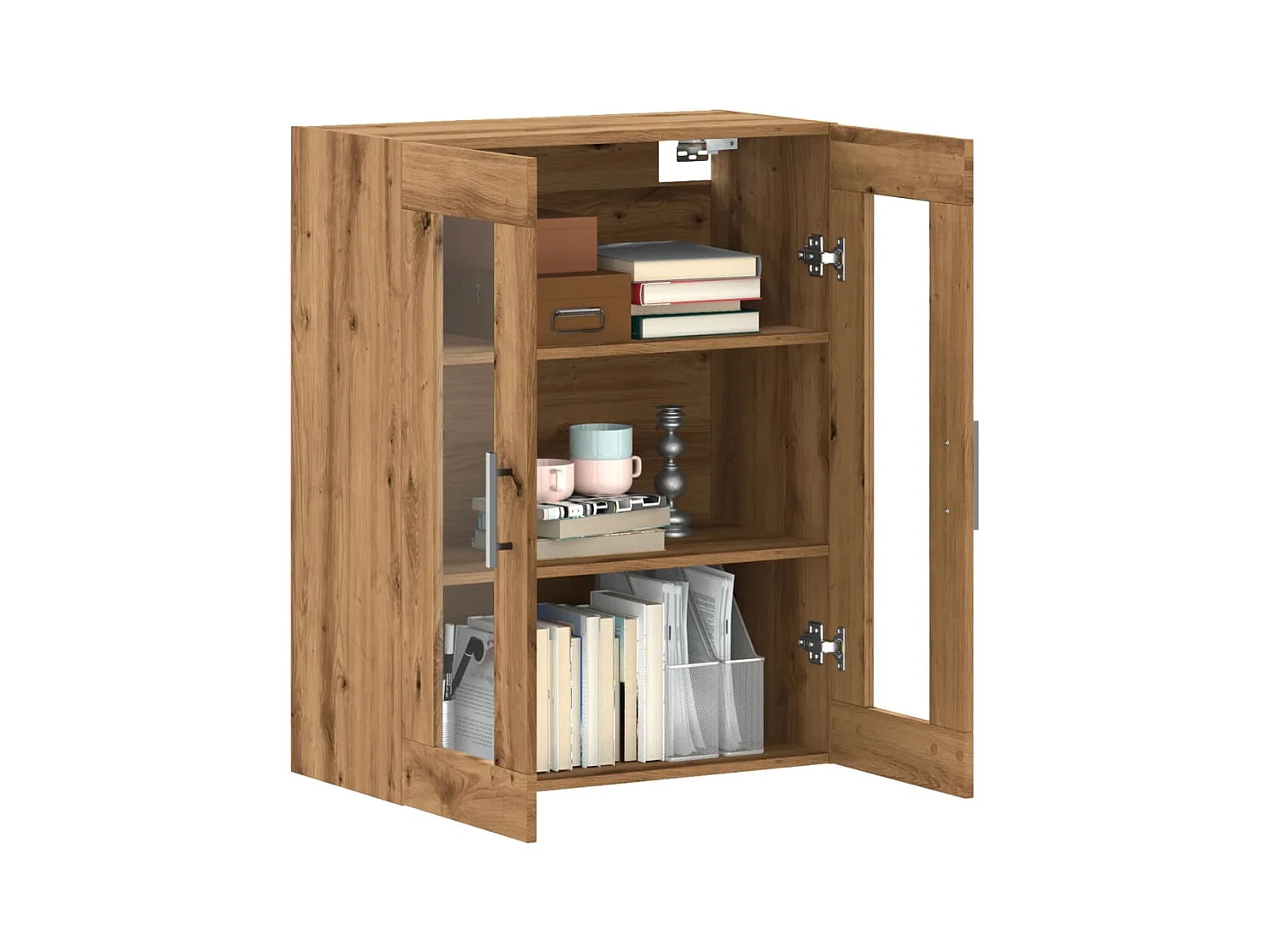 Credenza | Buffet | Armadio Rovere Artigianale 69,5x34x90 cm in Legno Multistrato