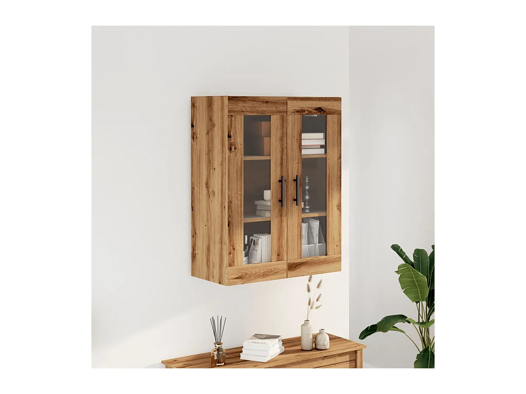 Credenza | Buffet | Armadio Rovere Artigianale 69,5x34x90 cm in Legno Multistrato