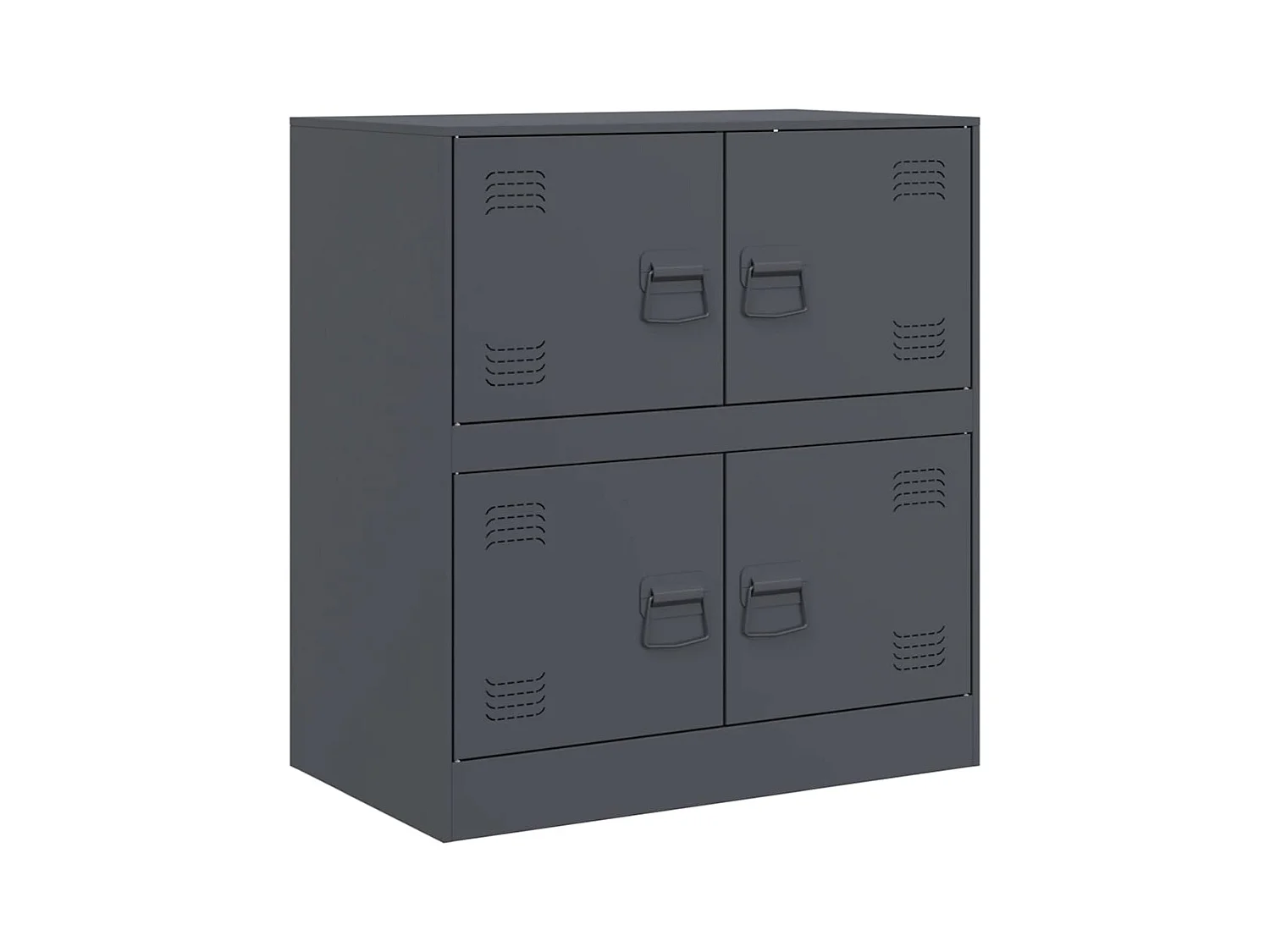 Credenza | Buffet | Armadio Antracite 67x39x73 cm in Acciaio