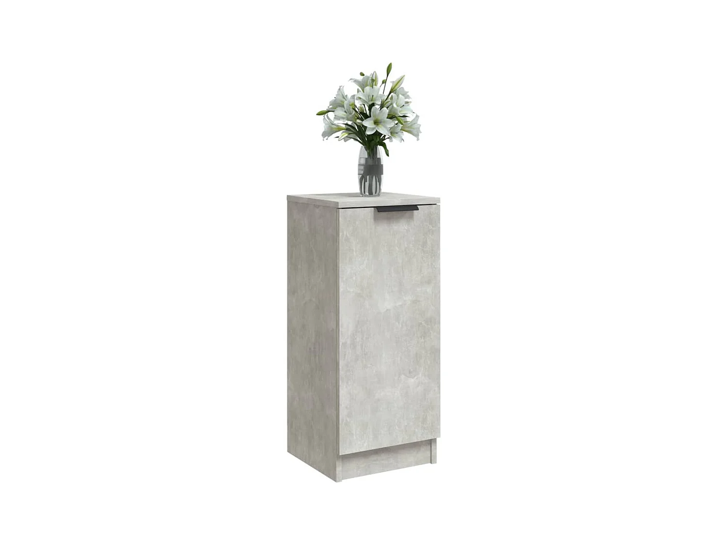 Buffet | Bahut | Meuble de rangement Gris béton 30x30x70 cm Bois d'ingénierie