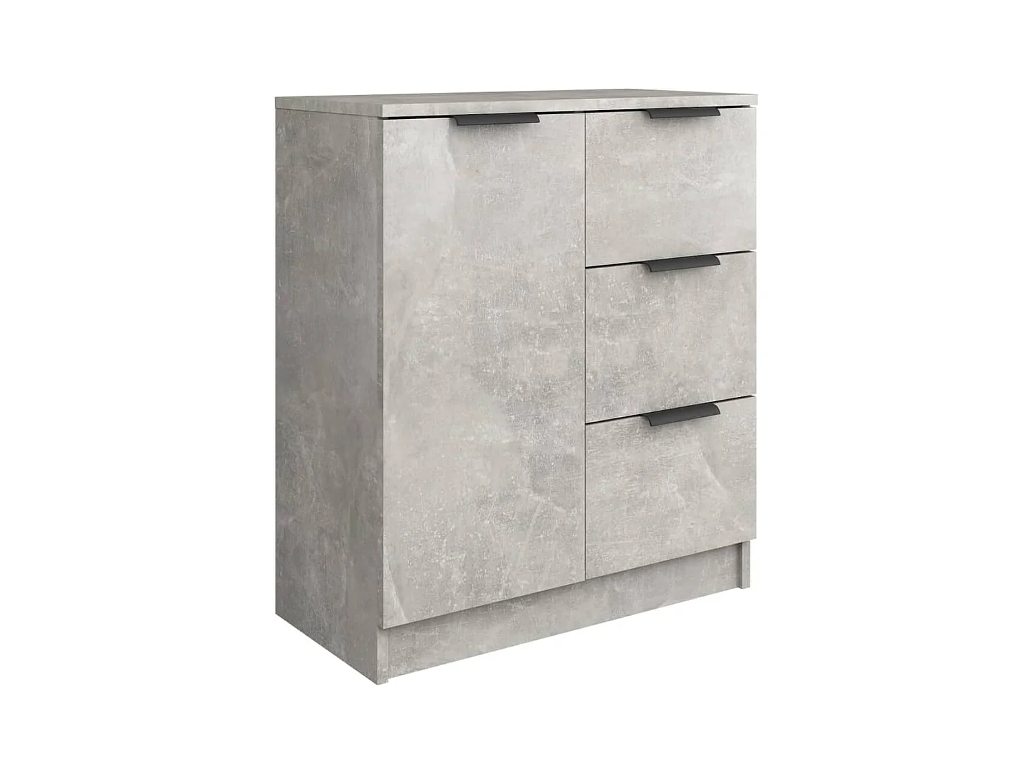 Credenze | Buffet | Armadi 2 pz Grigio Cemento 60x30x70 cm in Legno Multistrato