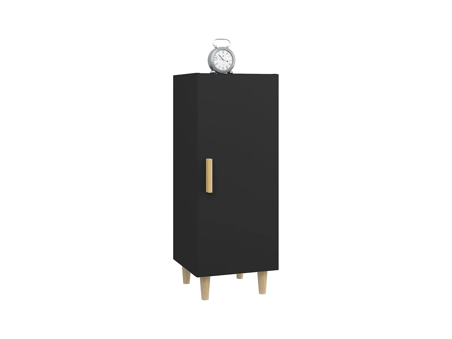 Buffet | Bahut | Meuble de rangement Noir 34,5x34x90 cm Bois d'ingénierie