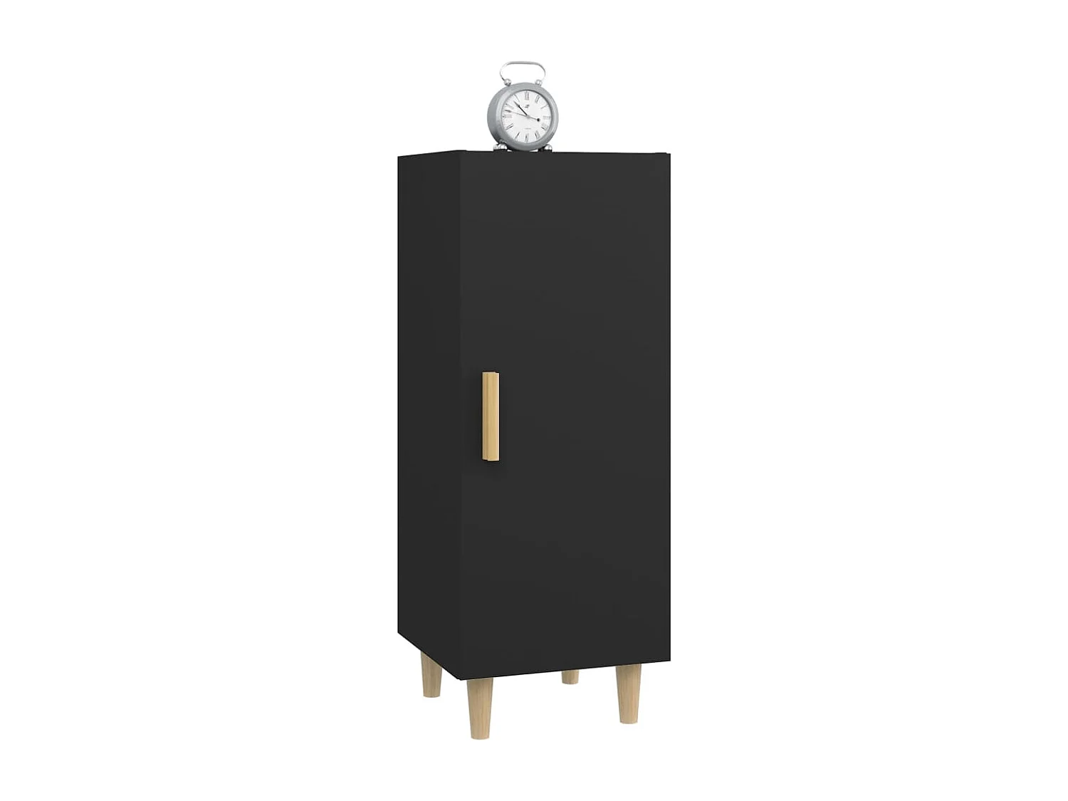 Credenza | Buffet | Armadio Nera 34,5x34x90 cm in Legno Multistrato