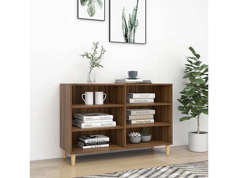 Buffet | Bahut | Meuble de rangement chêne marron 103,5x35x70 cm bois d'ingénierie