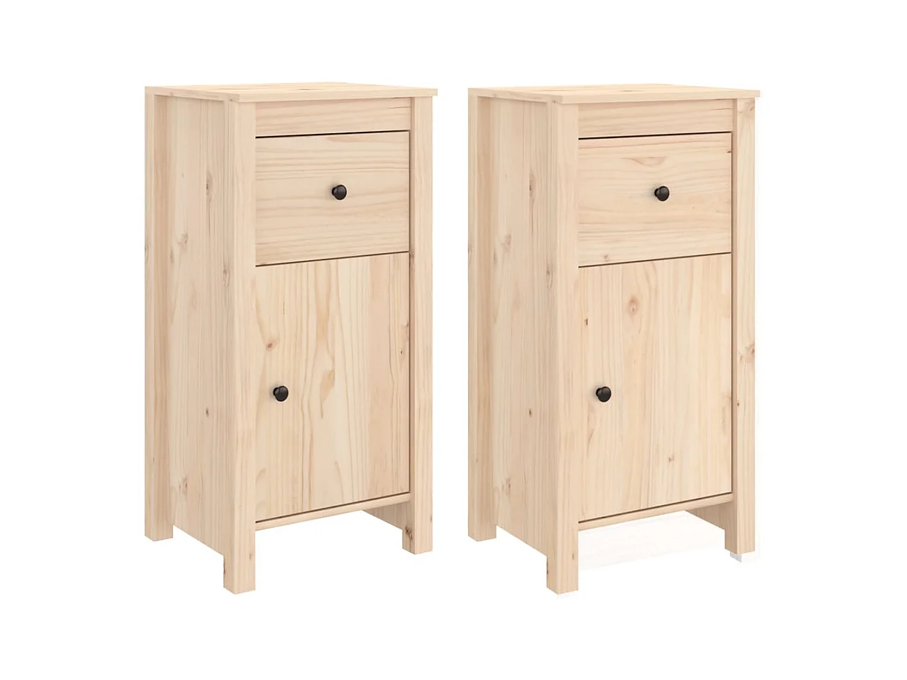 Buffets | Bahuts | Meuble de rangement 2 pcs 40x35x80 cm bois massif de pin