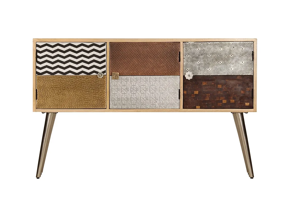 Buffet | Bahut | Meuble de rangement 120x30x75 cm bois de manguier massif